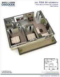 3d Floor Plan 2 Bedroom 2a Desain Rumah Rumah Desain