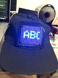 Made An Led Hat For Music Festival Led Hat Music Festival Arduino