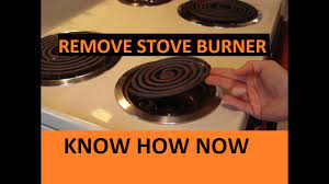 Mix three parts baking soda with one part vinegar to make a set it around your burner to make sure that, when cleaning, no baking soda or other cleaning solutions fall inside the stove. How To Remove Electric Stove Burners Coil Type Youtube