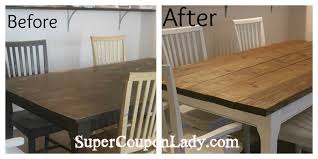 Eventually i'll build a new one. Diy Project Refinishing Dining Room Table Chairs Super Coupon Lady Diy Table Decor Dining Table Chairs Dining Room Table