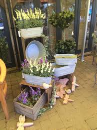 Rustic Display Fairweather S Garden Centre Beaulieu August 2016 Garden Center Displays Garden Center August Garden