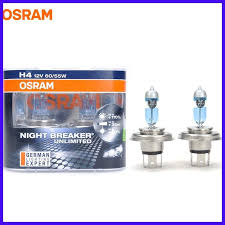 Osram Night Breaker Unlimited 12v H1 H4 H7 H11 9005 9006 Auto Headlight Bulbs Super Bright Upgrade Lamps Hi L Headlight Bulbs Car Headlights Halogen Headlights