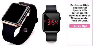 exclusive high end digital sports led wrist watch available at shoppysanta free of cost hurry up digital wrist watch led watch watch sale