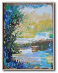330,000+ vectors, stock photos & psd files. Oversized Abstract Landscape Painting Contemporary Wall Art Blue Yellow White Big Canvas Art