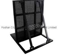 Promotion Price High Quality Hot Sale Free Standing 90 Degree Aluminum  Concert Crowd Control Barrier Stage Barrier with Safety Ramp for Concert  Events