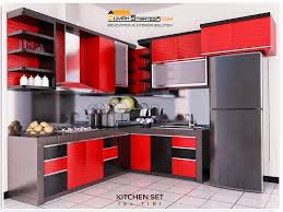 Desain ini pun juga cocok untuk ruangan yang tergolong sempit, lho. 44 Inspirasi Top Belajar Desain Kitchen Set