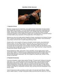 Indonesiaheritage.org) alat musik tradisional yang berikut ini berasal dari daerah sulawesi tengah. Sejarah Gitar Ukulele Docx