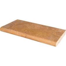 12 Wall Caps Wall Blocks The Home Depot Travertine Pool Coping Travertine Pool Pool Coping