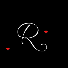 Mystery Lady In Black Letter R Tattoo Picture Letters Name Wallpaper