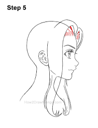 By the end you'll know how anime hair reacts to styling and the most common ways it is stylized. How To Draw A Manga Girl With Long Hair Side View Step By Step Pictures How 2 Draw Manga