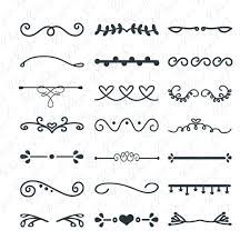 Svg Text Dividers Flourishes And Design Elements And Etsy Svg Text Text Dividers Bullet Journal Ideas Pages