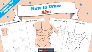 Even if you don't care much the torso is the simplest to draw because it has big, clear muscle masses, and it doesn't change shape too much. How To Draw Abs Really Easy Drawing Tutorial