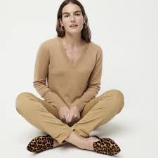 Complete the look with our olympia rib knit skirt. J Crew Cashmere V Neck Fitted Sweater For Women