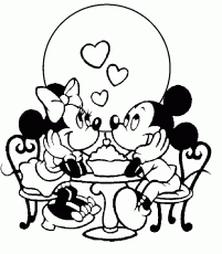 Includes some minnie and mickey and friends colouring pages as well. Mickey Mouse And Minnie Mouse In Love Within A Heart Free Disney Printable Valentine S Day Coloring Page Coloring Home
