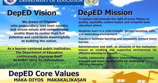 High Resolution Deped Mission Vision Core Values Layout And Designs For Tarpaulin Tarpapel And Bulletin Deped Tambaya Mission Vision Core Values Visions