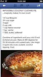 Bisquick Coconut Custard Pie Coconut Cake Food Recipes Coconut Custard Coconut Custard Pie