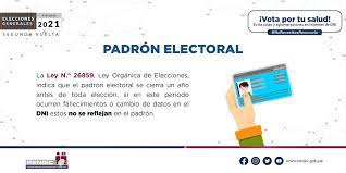 Check spelling or type a new query. Reniec Peru On Twitter Reniecinforma Recuerda El Padron Electoral Cierra Un Ano Antes De Las Elecciones Si Luego De Esa Fecha Ocurrieron Fallecimientos O Cambio De Datos En El Dni Estos No