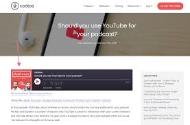 Though it also depends on the type of link. Castos Player The Best Embeddable Podcast Player Castos
