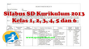 Sahabat edukasi yang sedang berbahagia. Download Silabus Sekolah Dasar Sd Kurikulum 2013 Kelas 1 2 3 4 5 Dan 6 Dapodik
