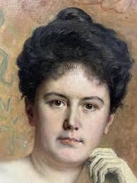 Sold at Auction: Karl (1854) Probst, Carl Probst, Austria (1854-1924),  Untitled Portrait, Oil