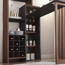Nordic Home Folding Mini Bar Tables Wine Cooler Retractable Partition Table Modern Minimalist Living Room E In 2020 Small Bars For Home Home Bar Designs Home Bar Rooms