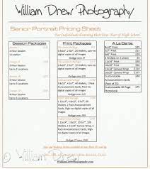 William Drew Photography Senior Portrait Pricing Sheet For The Twin Cities Area This Is My Pricing Guide Photography Photography Pricing Photography Education