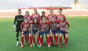 La llegada a españa de las campeonas de europa de fútbol sala femenino. Sporting De Huelva Atletico De Madrid Femenino Olga Garcia Esther Gonzalez Atletico Sport