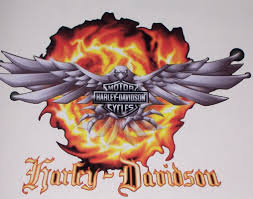 Check spelling or type a new query. Harley Davidson Eagle Flames Decal
