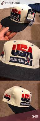 Deadstock 90 S Vintage Usa Basketball Hat Usa Basketball Vintage Usa Karl Malone