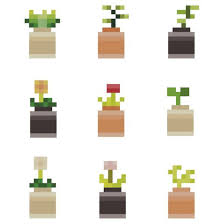 Pixel Plant Pots Set Of 9 Sticker By Chelsea Saunders In 2020 Pixel Art Pixel Art Grid Minecraft Banner Designs