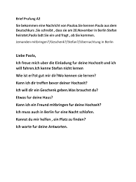 Brief an die hebräer 10,24. Brief Prufung A2