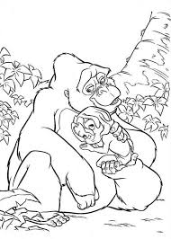 Kalas Warm Hug For Little Tarzan Coloring Page Coloring Sun In 2020 Coloring Pages Cool Coloring Pages Disney Coloring Pages