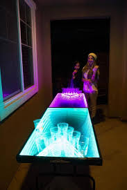 Infinity Glow Led Beer Pong Table Kicks Up Any Party To 11 Led Beer Pong Table Beer Pong Tables Beer Pong