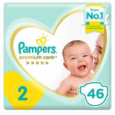 Pampers Premium Care Diapers Size 2 Mini 3 8 Kg Mid Pack 46 Count