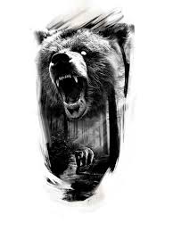 You can find all kinds of bears while roaming the wild, such as the grizzly bear, black bear, brown bear, and polar bear.and now, dna analysis has confirmed the giant panda bear is officially a bear as well. Pin On Jj Bear Tattoos Bear Tattoo Designs Animal Tattoos