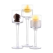 Are you planning a party, wedding or event that you want to stay alive in everyone's memories? Nuptio 3 Pcs Candlestick Tealight Candle Holders Tall Elegant Glass Stylish Design Ideal For Weddings Home Decor Parties Table Settings Gifts