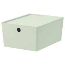 Ikea boxes are strong and sturdy but glued shut encased in a little swedish tomb that you think you'll never be able to open. Kuggis Storage Box With Lid Light Green Width 10 Get Full Product Details Ikea