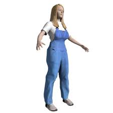 Farm Girl Rigged Free 3d Model Ready For Cg Projects Available Formats Alias Wavefront Material Mtl Other 3d Studio 3ds O 3d Model Model Farm Girl