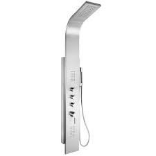 Reviews For Akdy 58 In 2 Jet Shower Panel System In Stainless Steel With Rainfall Shower Head Body Spray And Handheld Shower Wand Sp0123 The Home Depot