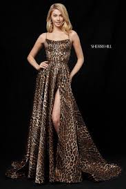 Sherri Hill 52093 Animal Print Prom Dress Animal Print Prom Dresses Cheetah Print Prom Dress Printed Prom Dresses