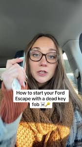 How to start your Ford Escape with a dead key fob! #howto #howtotiktok  #deadkeyfob #fordescape #vehicletips