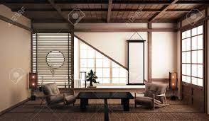 By japanese designer mitsuo yamamoto, here is a nice stand/diorama for mini figures, representing a 1950`s typical japanese living room. Interior Design Japanese Living Room Family Very Luxury 3d Rendering Stock Photo Picture And Royalty Free Image Image 124898527