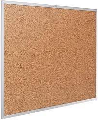 An illustration of a cork board pin holding a piece of paper on a gray wall with holes. Amazon Com Quartet Cork Board Bulletin Board 3 X 2 Corkboard Aluminum Frame 2303 Office Products
