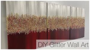 Bring a little bling to the table this thanksgiving with these 7 easy diy tutorials for gilded toppers. Bling Canvas Painting Crushed Glass And Glitter Art Red And Gold Youtube