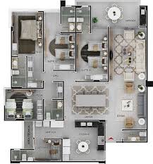 Alliance Reserva Do Atlantico Planta Humanizada Apto Term 01 B Versao Final Baixa1 Jpg 698 750 Plan Maison Maison Sims Maison