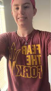 Wearing ASU sweatshirt to work