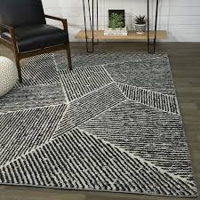 Black And Beige Area Rugs Nickelsville Abstract Black Beige Area Rug In 2020 Area Rugs Beige Area Rugs Modern Area Rugs