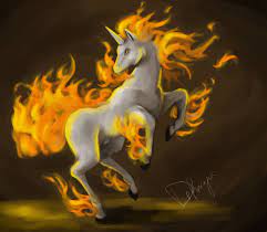 Feuerwirbel wenn galoppa von einem speziellen zustand betroffen ist zieht dieser angriff weitere. Galoppa Rapidash 078 Coole Pokemon Pokemon Magisch