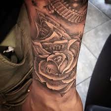 Top 81 Money Rose Tattoo Ideas 2021 Inspiration Guide Money Rose Tattoo Money Rose Black And Grey Rose Tattoo