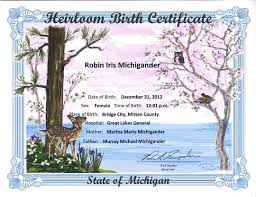 Fees are $34.00 for the search and first certified copy of any death record. Mdhhs Heirloom Birth Certificates